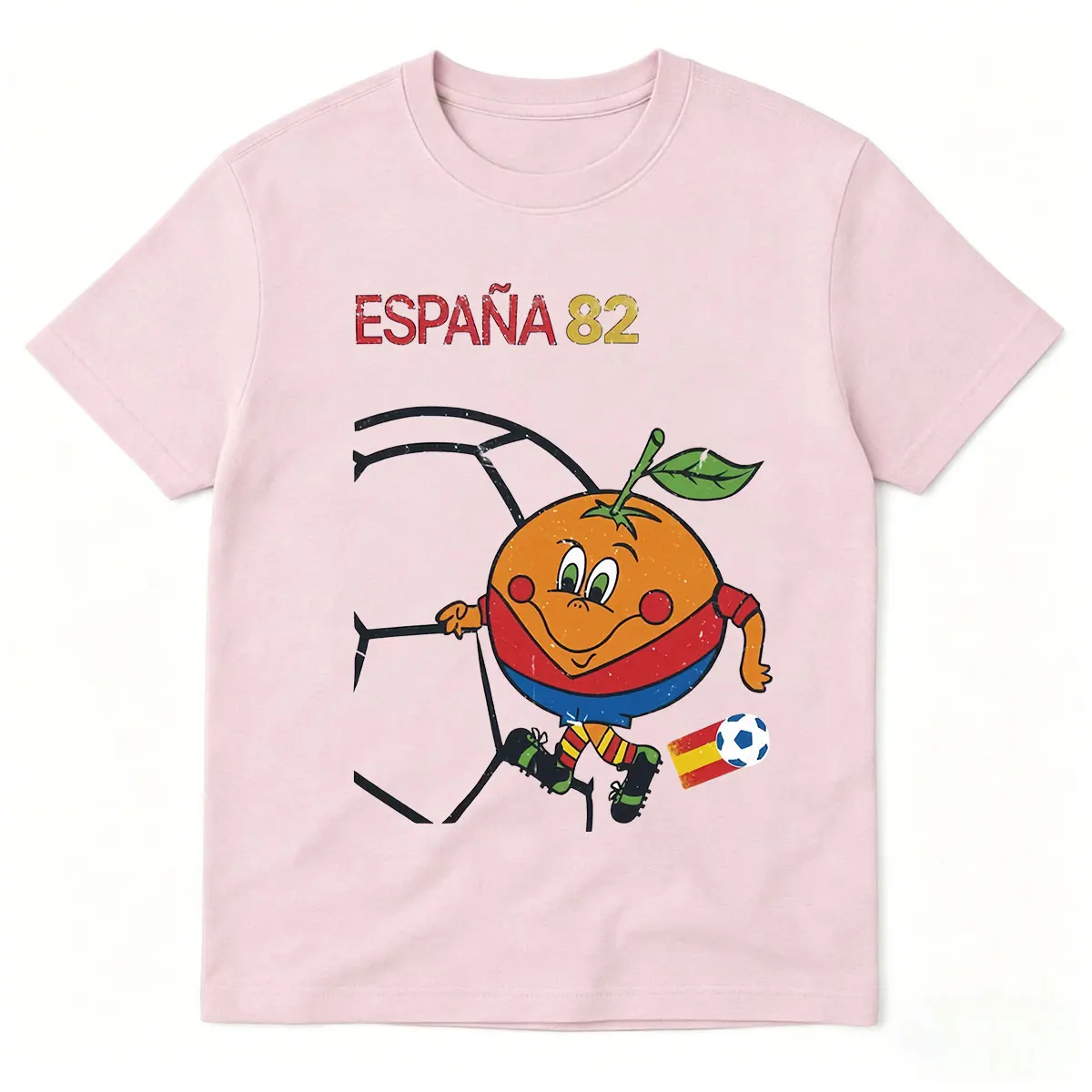 Фото Забавная футболка Naranjito Espana 82 Spain Mascot 1982 с изображением футбольной эмблемы, мужская и женская одежда, модные футболки в стиле Харадзюку с короткими рукавами №5