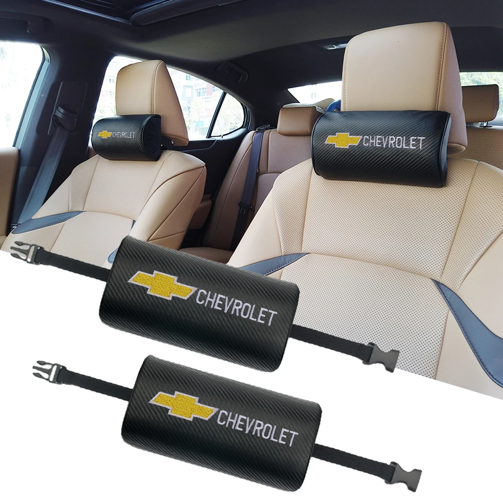 

2pcs Car Seat Headrest Auto Neck Pillow Support Cushion Accessories For Chevrolet Cruze Lacetti Captiva SS Z71 Equinox