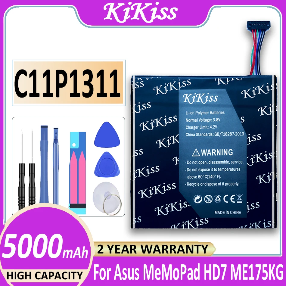 Аккумулятор C11P1311 для планшета ASUS FONEPAD 7 FONEPAD7 ME175 ME175CG K00Z K00S 5000 мАч + Бесплатные