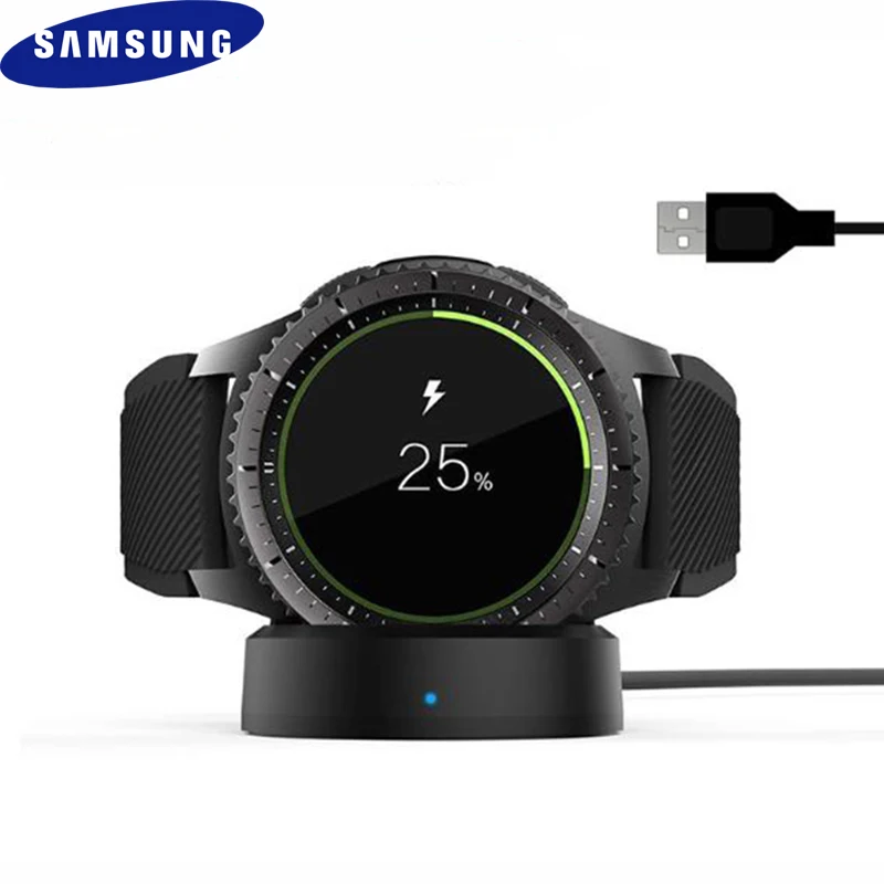 

Беспроводная Быстрая зарядка для Samsung Gear S4/S3/S2 Frontier Classic, док-станция для часов с кабелем для Galaxy Watch S4/S2/S3 46 мм/42 мм