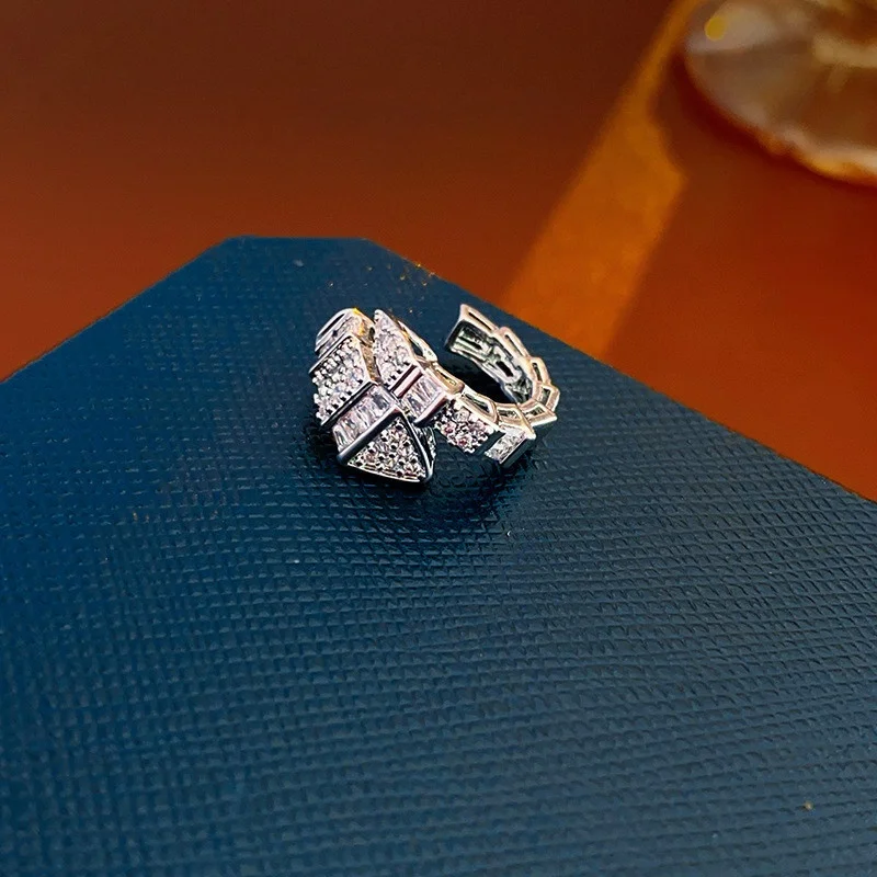 Французские [] Souyys ювелирные изделия серьги-клипсы в форме змеи стиле пэчворк