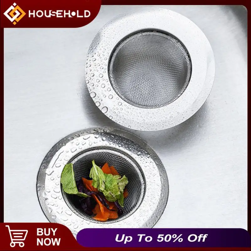 

Kitchen Accessories Basin Floor Drain Sewer Drain Hole Filter Trap Shower Cover Plug Sink Funnel Stainless Steel Waste Screen