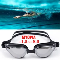 myopia swimming goggles 1 0 9 0 waterproof anti fog swim goggle glasses eyewear men adjustable silicone swimming glasses women