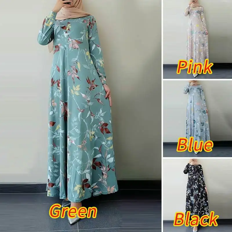 2023 New Arrival African Dresses For Women Muslim Abaya Femme Summer Hot Clothing With Flowers Long Dress Robe musulmane
