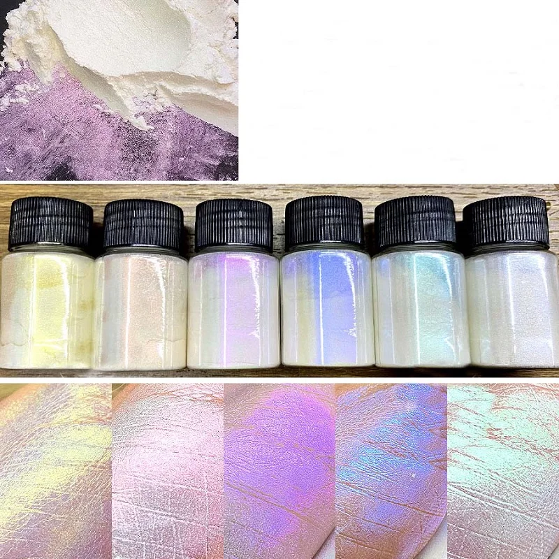 

Блестящий хромированный порошок для ногтей, перламутровый Блестящий пигментный порошок, блестящий порошок русалки для творчества, украшен...
