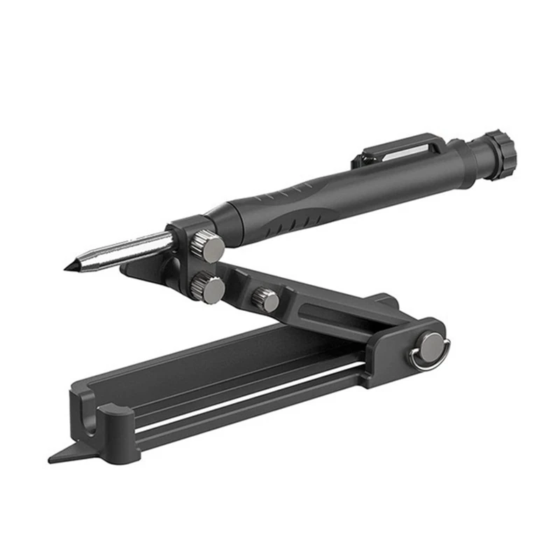 

L9NB Easy to Operate Woodworking Linear Arc Dual-purpose Scriber Ruler