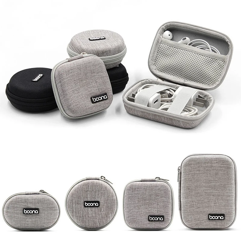 

Multifunctional Portable EVA Headset Bag Data Cable Oximeter U Disk Charging Head Storage Box Bag Air Pods Case Earphone Bag