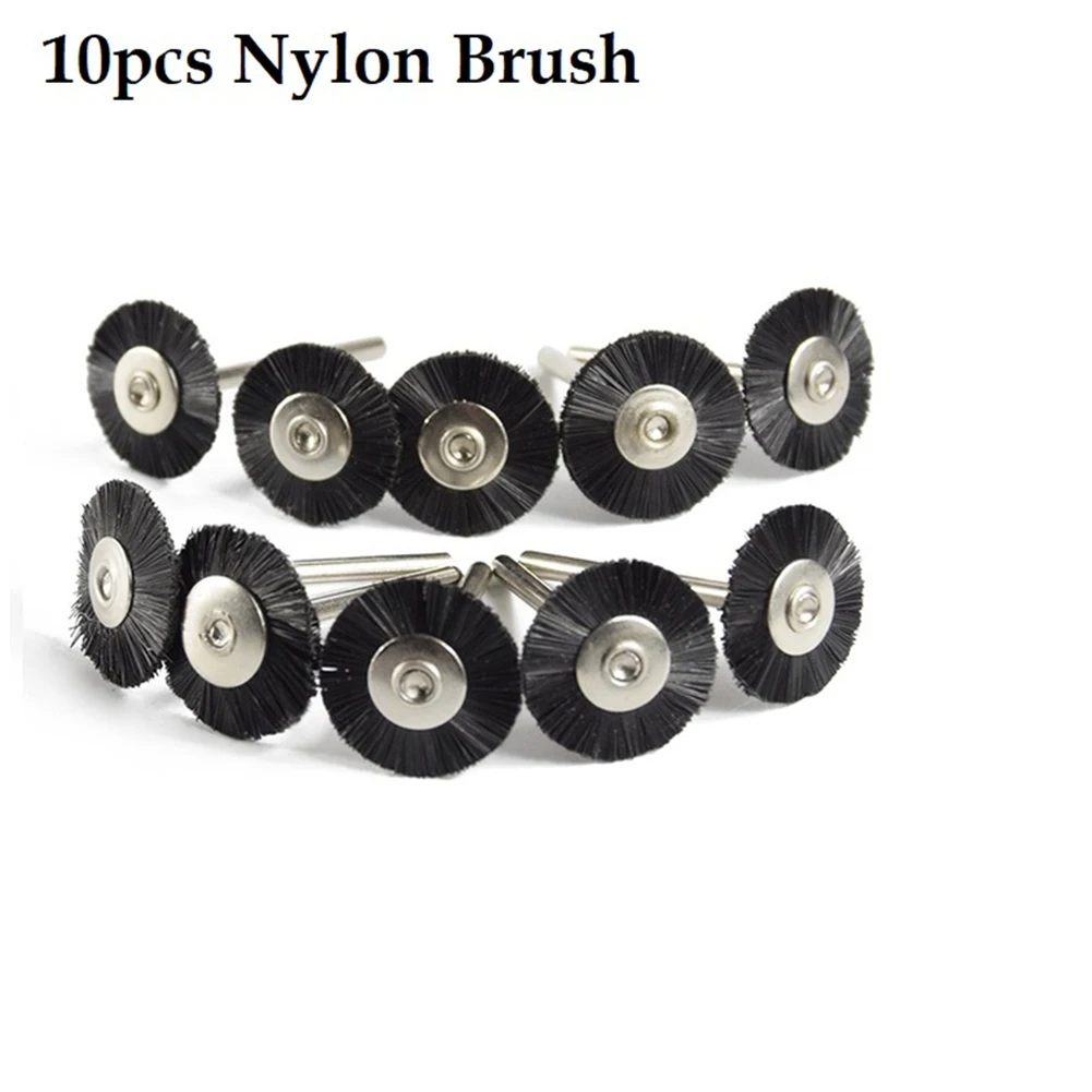 10 шт. 22 мм набор кистей для колес из нержавеющей стали/латуни/нейлона щетка диск 3
