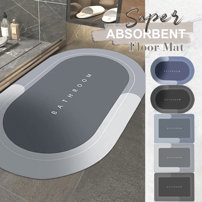 

Супервпитывающий коврик для ванной, ковер в скандинавском стиле, нескользящий коврик для ванной, простые напольные коврики, декоративный к...