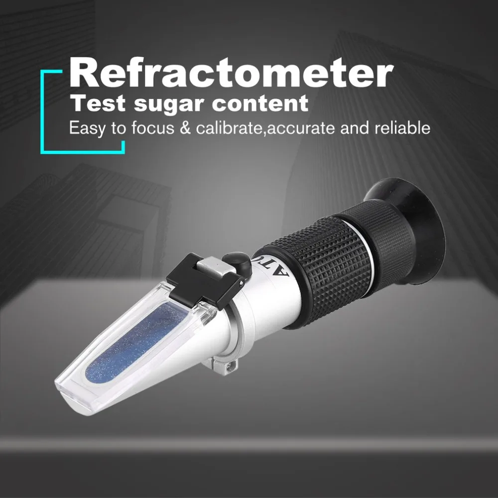 

Handheld Refractometer 58-90% Optical Sugar Honey Food Beverages Apiculture Content Meter Mini ATC Brix Measuring Tester