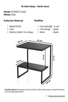 

Modern lux Two-Story Coffee table-Berlin Series coffe table