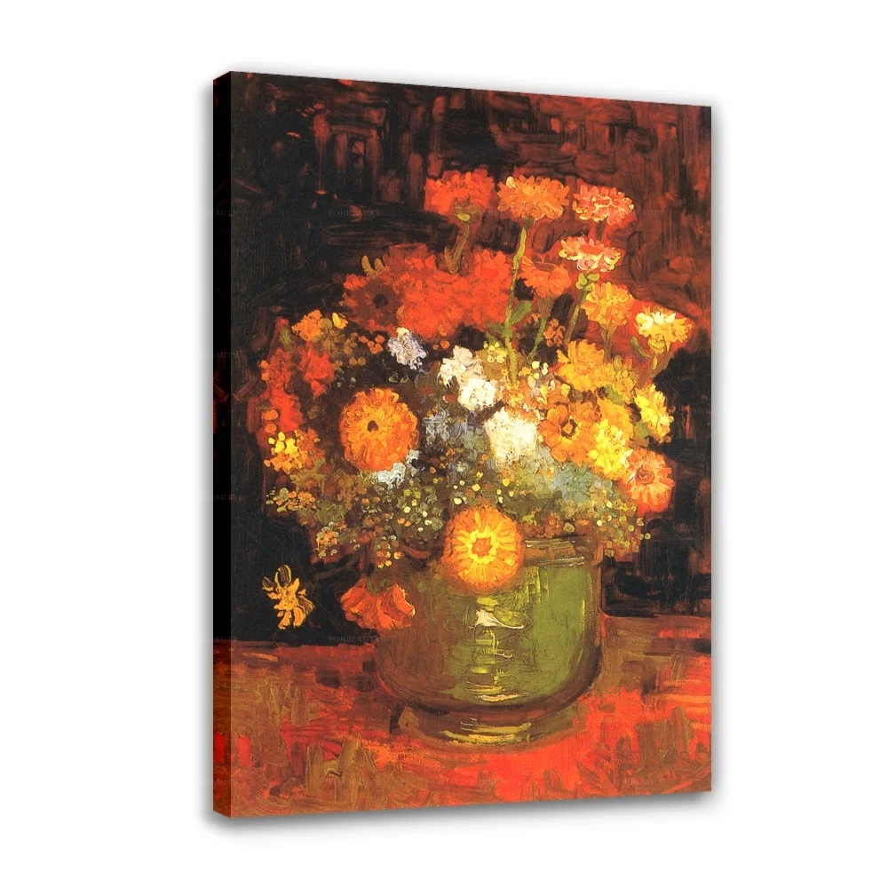 

Forbeauty Flourish Flowers Spray Printing Canvas Painting Waterproof And Block Wall Art Oil Paintings Poster For Room Decor