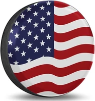 spare tire cover american flag tire cover waterproof uv sun wheel covers fit for trailer rv suv 14 inch