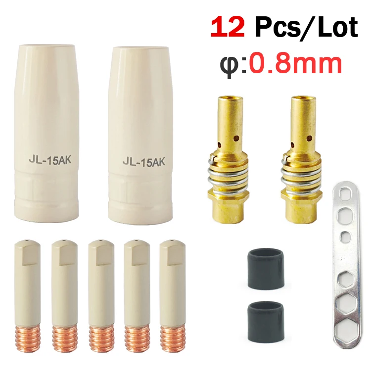 

Контактные наконечники Jinhu для сварки 15AK 0.8/1.0/1.2 мм