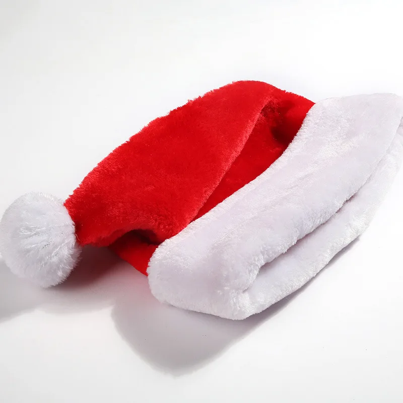 2022 Плюшевые рождественские шапки уплотненные для взрослых и детей