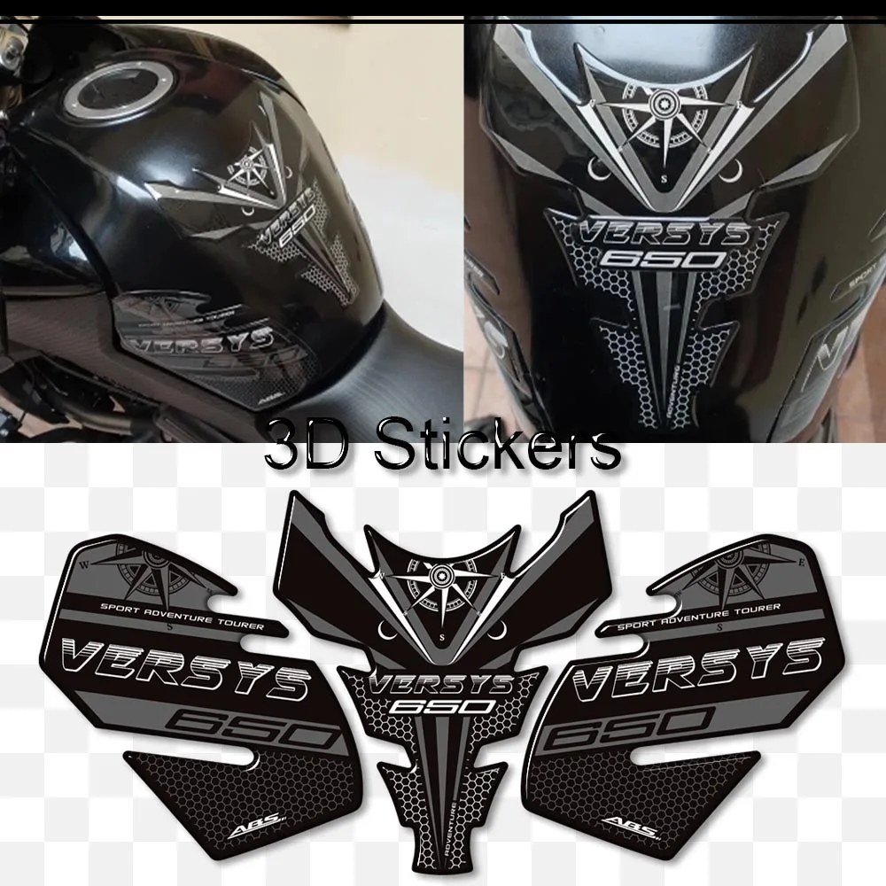 Для Kawasaki Versys 650 LT 650LT мотоцикл приключения топливный бак Pad наклейки протектор