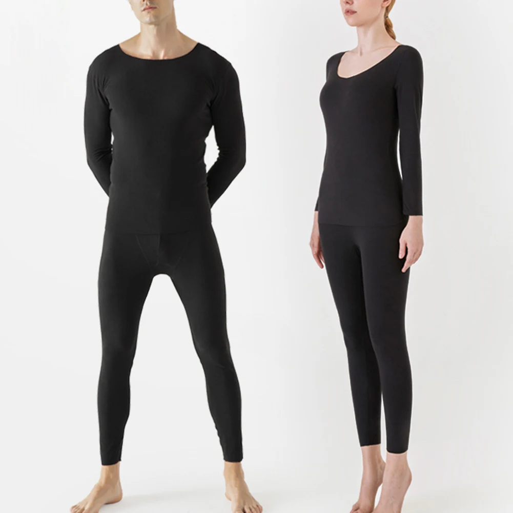 Thermal Underwear Men Dralon Material Women Long Johns Autumn Winter Underwear Set Undershirt With Underpants Keep Warm Clothing