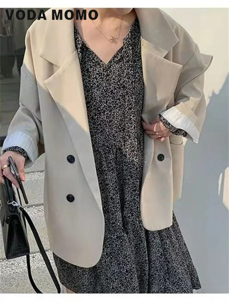 Модная женская универсальная Удобная Минималистичная однотонная верхняя одежда