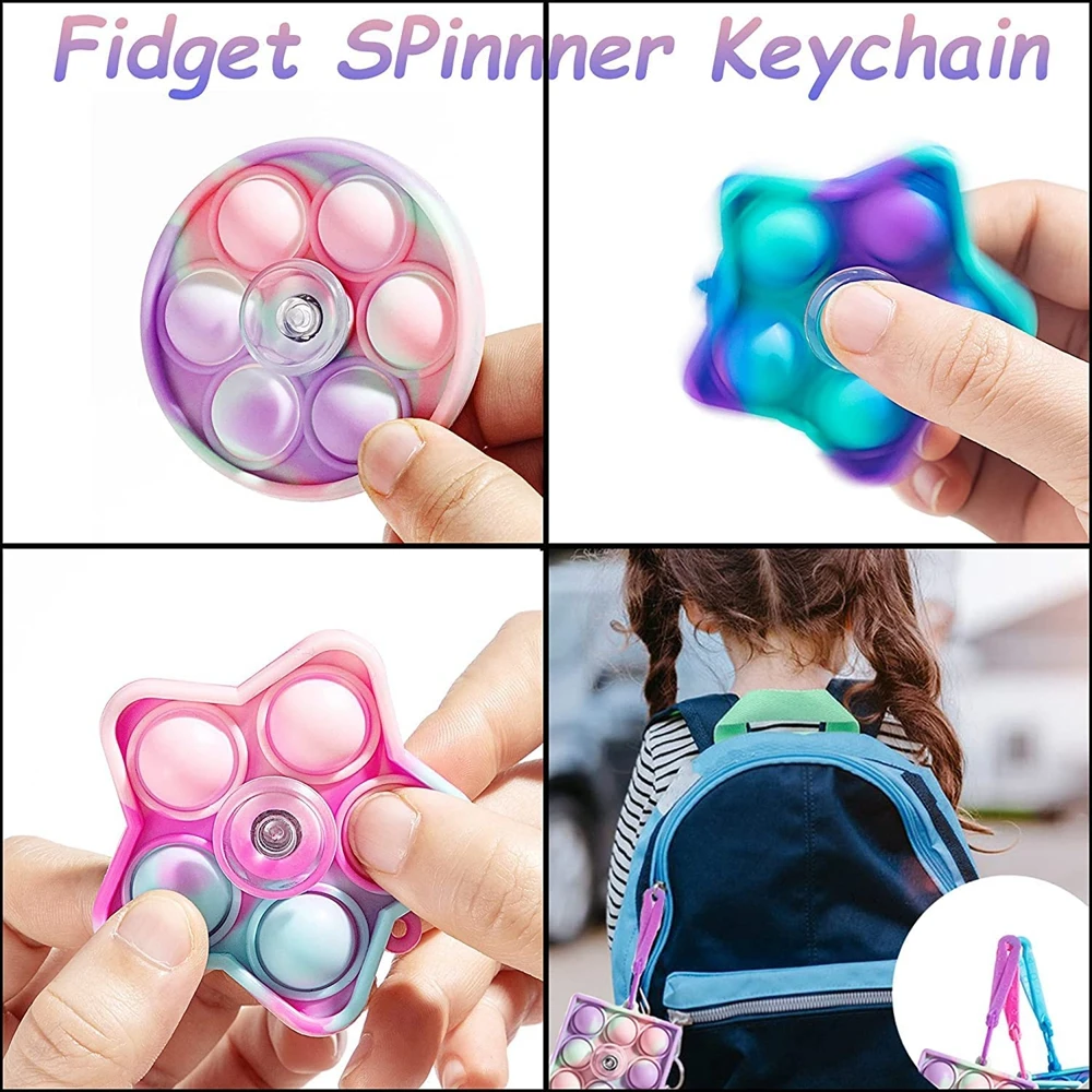 24 упаковки Набор игрушечных спиннера пузырьки снятие стресса |