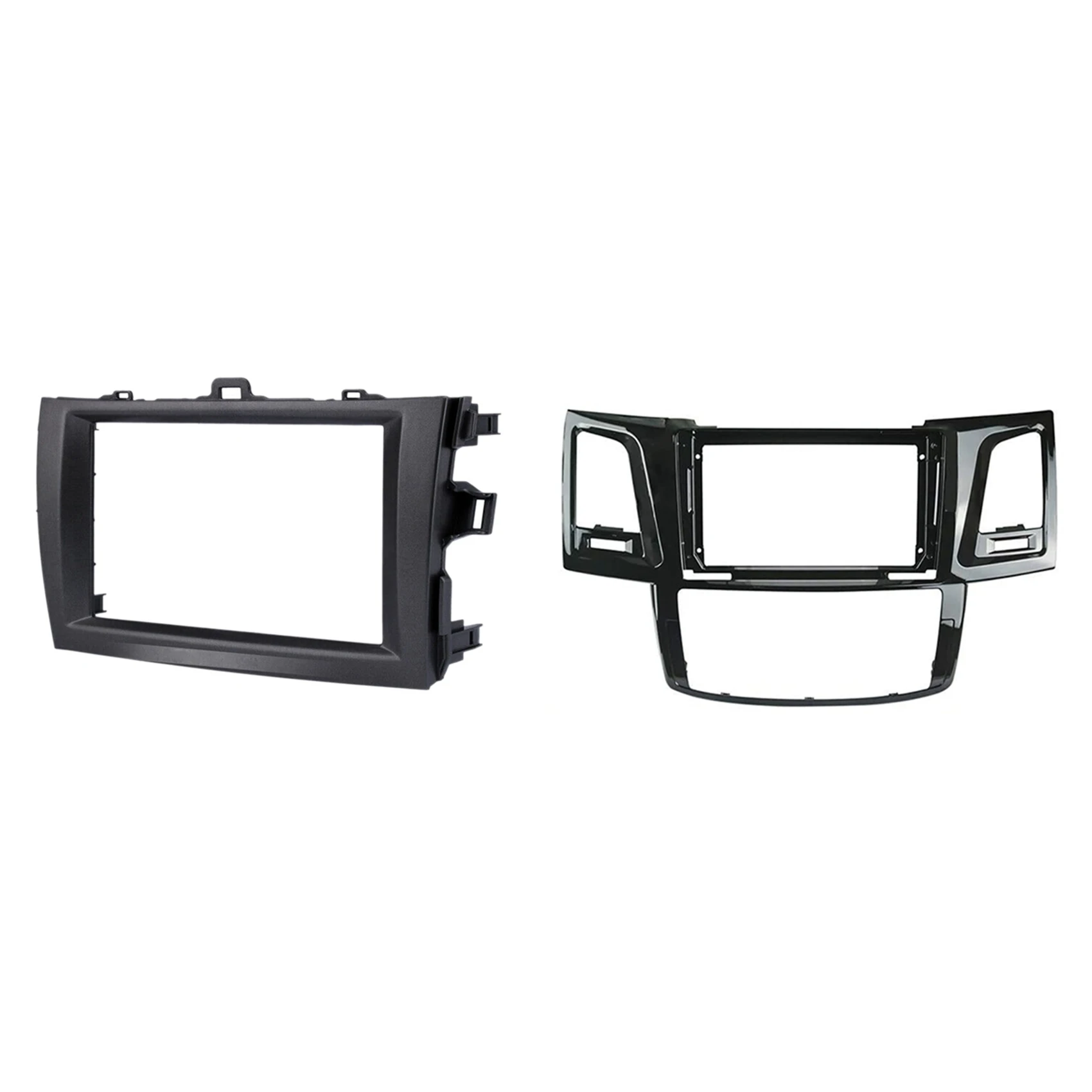 

2 Pcs 2Din Car Radio Fascia Stereo Dash Kit & 1 Set 9 Inch Car Fascia Dvd Fascias Panel Dashboard Stereo