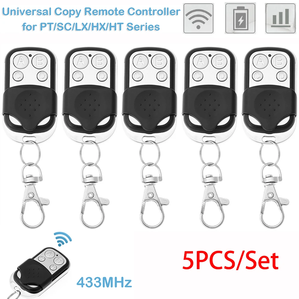 

5/10 шт., пульт дистанционного управления для дверей гаража, 433 МГц
