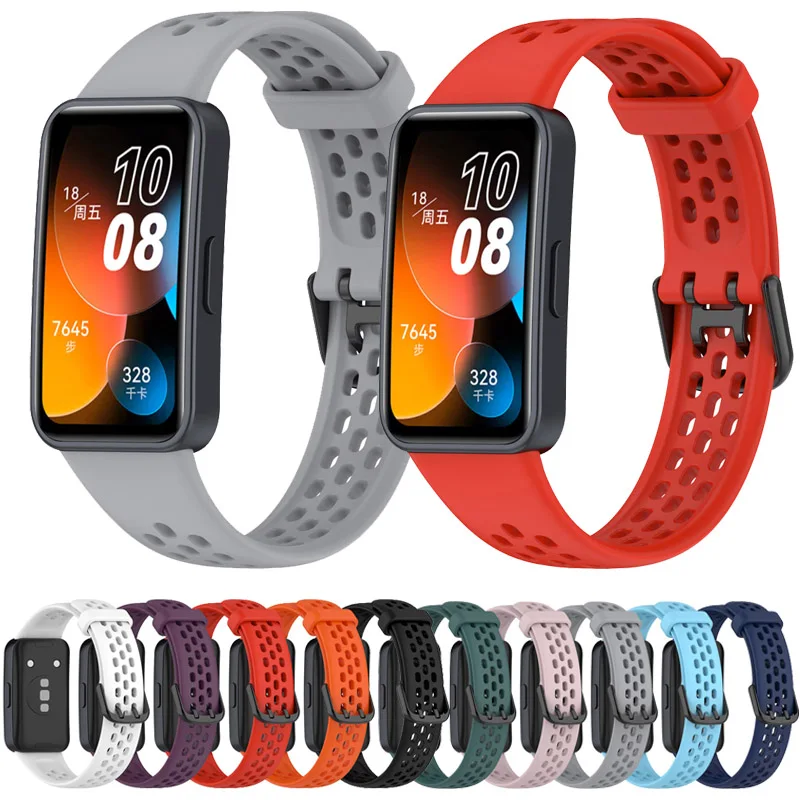 

Breathable Silicone Strap For Huawei band 8 Smart Watch Band Sports Bracelet Smart Wristband Replacement Belts Correa