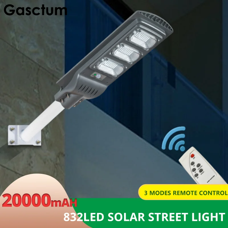 

Super Powerful Solar Street Lamp Outdoor IP68 Waterproof 832 LED Security Wall Lamp White Light PIR Motion Sensor Garden Remote
