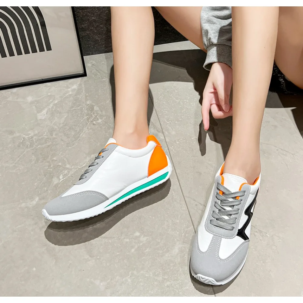 Женские дизайнерские кроссовки с круглой головкой легкие универсальные дышащие