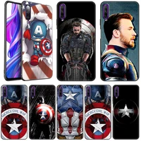 marvel captain america comic case for huawei y9 prime 2019 y9a y7a y5p y6p y7p y8p y5 y6 y7 2018 y6s y8s y9s black soft cover