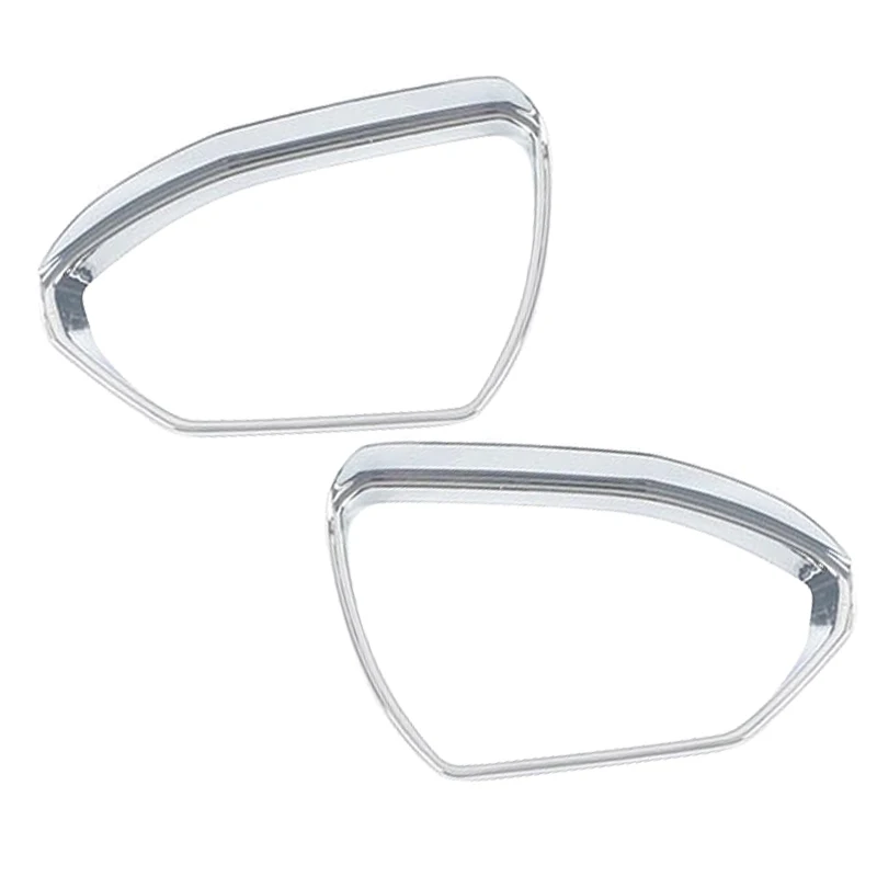 

2Pcs Silver Car Left Right Side Rearview Mirror Rain Eyebrow Cover Trim Decoration Fit For Hyundai Tucson 2021 2022