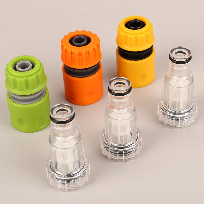 

Garden Water Connector + Filter Plastic Car Washer Adapter Pressure Washer Filter Net Hose Pipe Fitting Nozzle Water Connectors