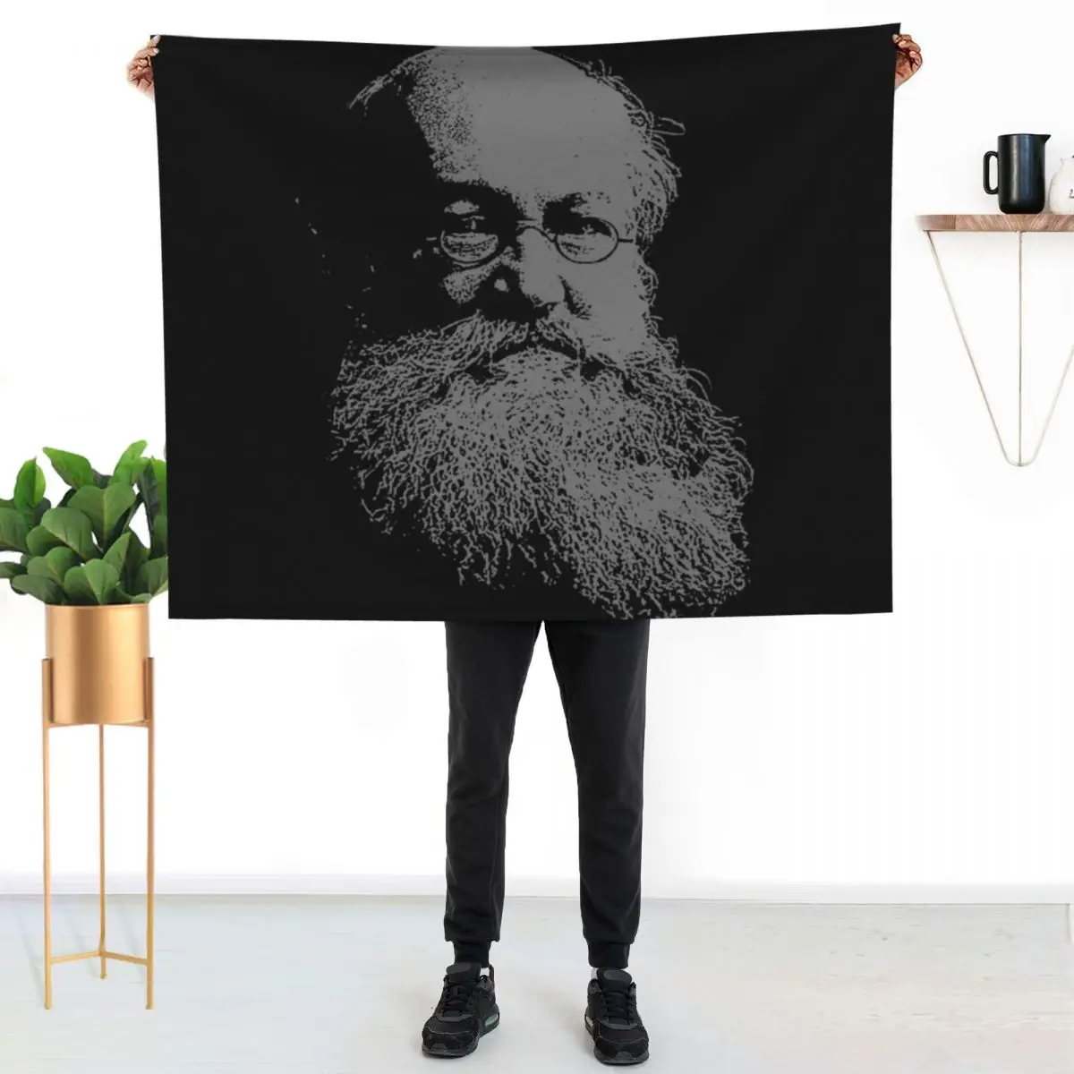 Фото Плед Peter Kropotkin, мягкое однотонное одеяло для дивана или кровати №2