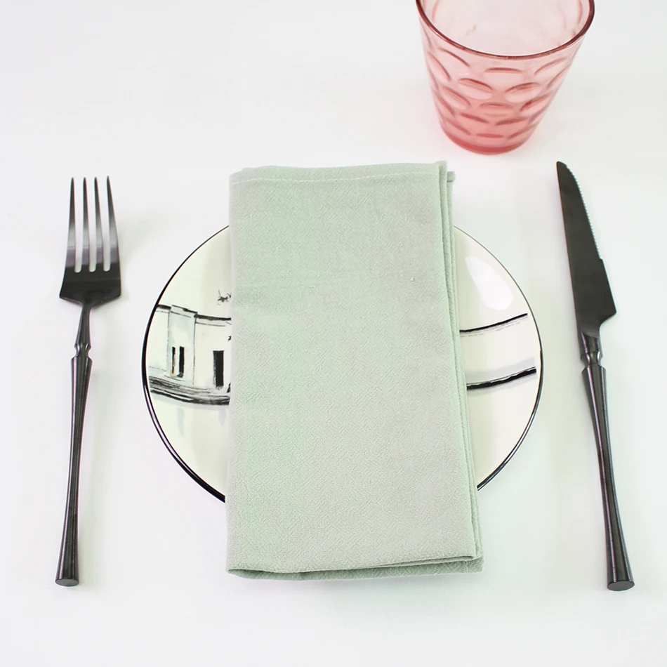 

4PCS 30x45cm Serving Table Cloth Napkin Cotton Fabric Family Dinner Kitchen Cocktail Tea Towels Easter Wedding Hotel Decoration