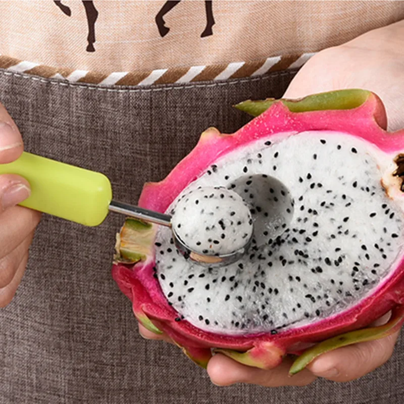 

3 в 1 Фруктовый нож из нержавеющей стали для резьбы мяч большой сепаратор устройство для обеззараживания плоский инструмент кухонные аксессуары