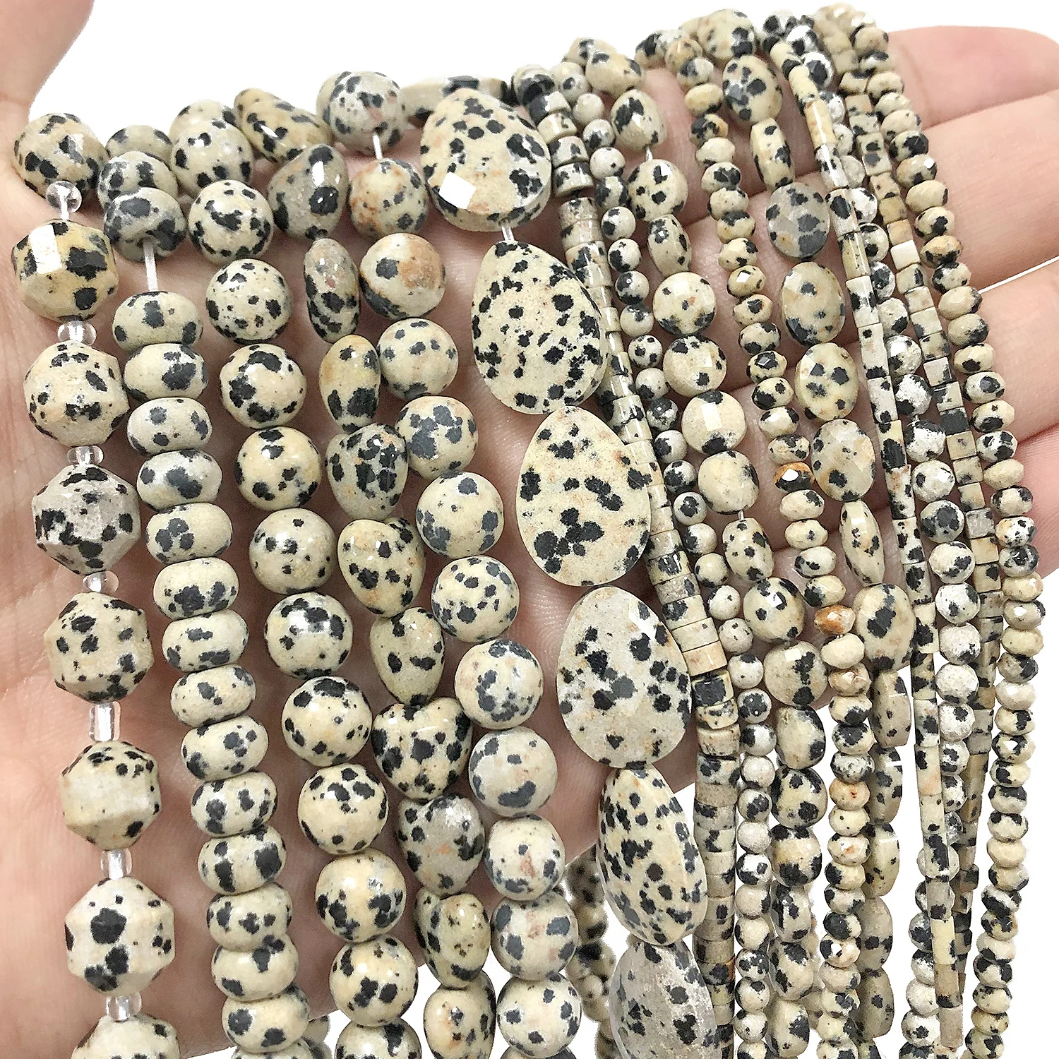 34 типа желтые далматинцы, яшма, искусственные круглые кубики, граненые, Рондель, свободные бусины для бриллиантов, браслеты