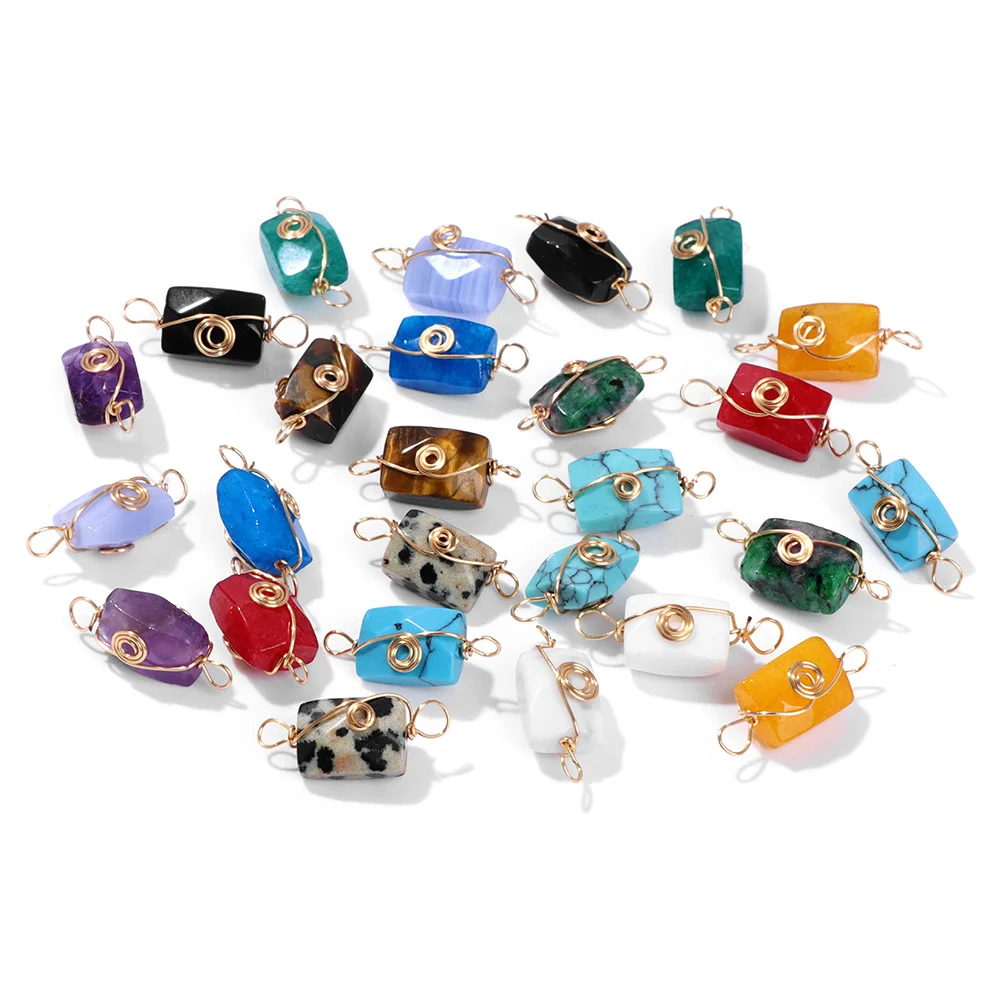 Натуральные ромбовидные бусины