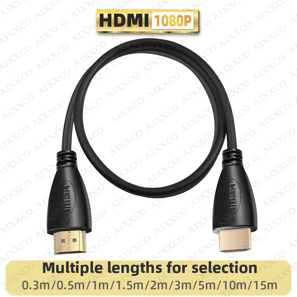 AIXXCO 0.5M 1.5M 1M 2M 3M 5M 10M 15M Gold Plated HDMI Cable 1.4 1080p 3D video cables for HDTV Splitter Switcher images - 6
