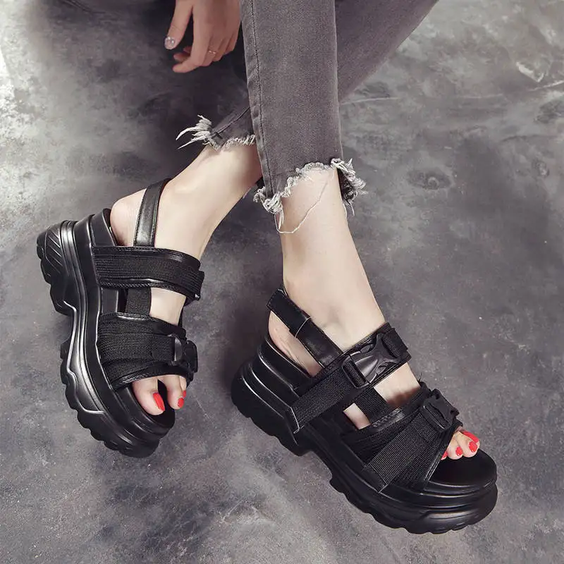 

Laceless Sandals Heels Kid Woman Summer Flip Flop Souliers Flats Shoes Women Size 35 Shoes Woman Summer 2021 Sandal Dad Tennis