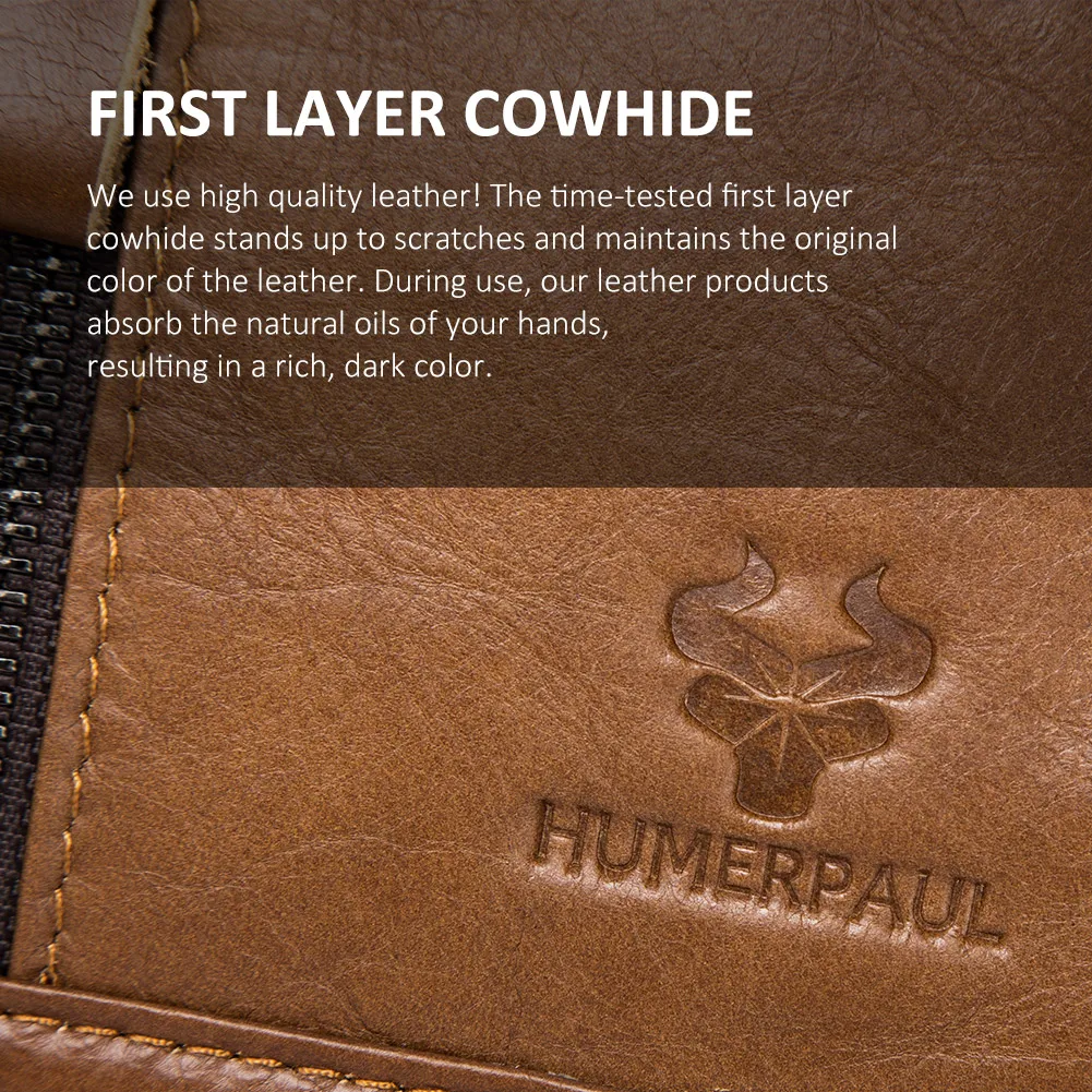 Сумка-мессенджер HUMERPAUL мужская из 100% натуральной кожи маленький чемоданчик