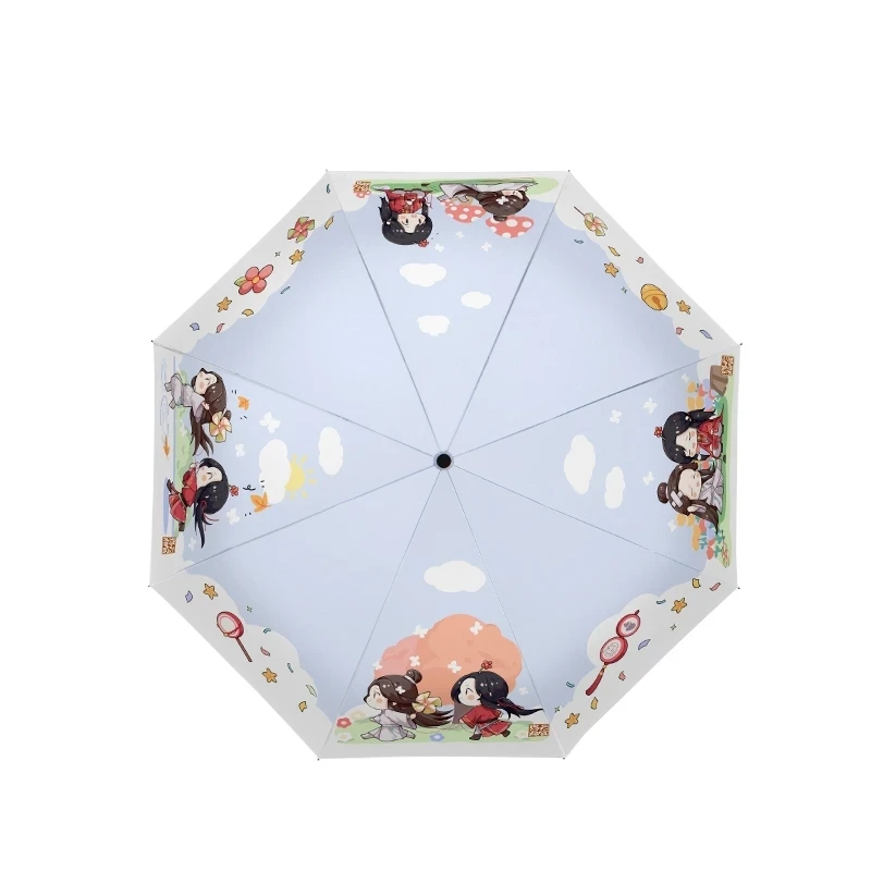 

Аниме Tian Guan Ci Fu складной зонт Хуа Чэн се Лянь путешествия Риан Солнечный модный подарок для косплея портативный складной зонт для мужчин и ж...