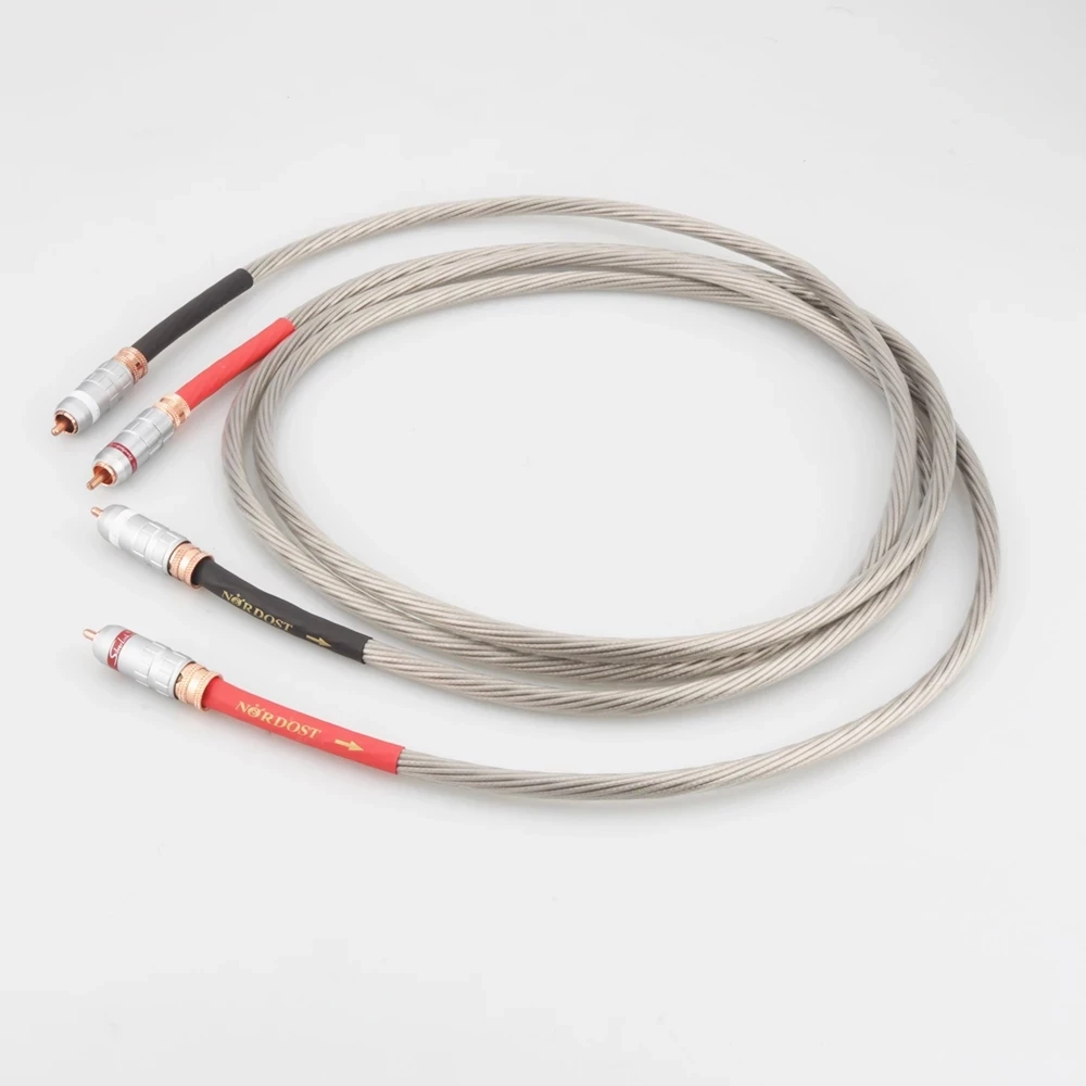 

Пара медных аудио RCA соединительных кабелей Nordost ODIN 7N с посеребренным покрытием OFC, провод для аудио и видео сигнала, Удлинительный шнур