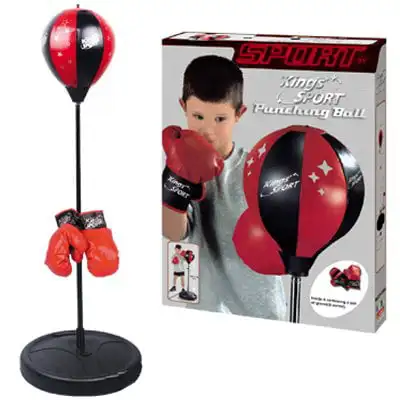 

Giddyup! Buck's 43" Kings Sport Boxing Punching Bag with Boxing Gloves for