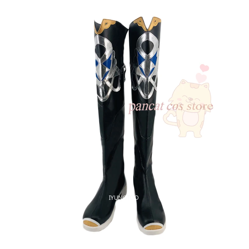 

Genshinimpact Anime Albedo Cosplay Shoes Comic Anime Game Cos Long Boots Cosplay Costume Prop Shoes for Con Halloween Party