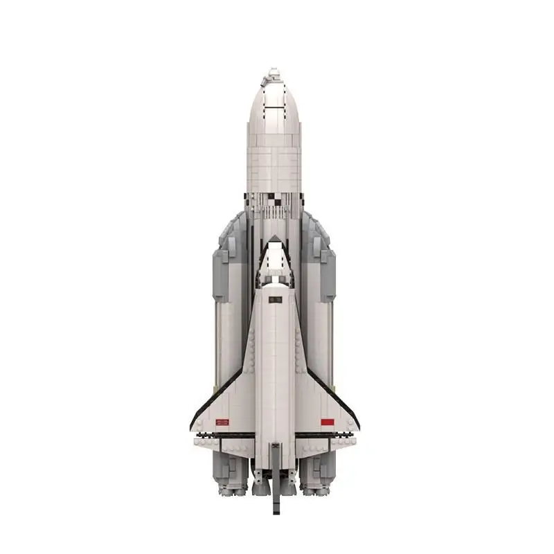Фото Военная космическая серия MOC Buran, модель ракеты, большой пилонированный космический корабль, набор строительных блоков, технология, сборные игрушки, праздничные подарки №3