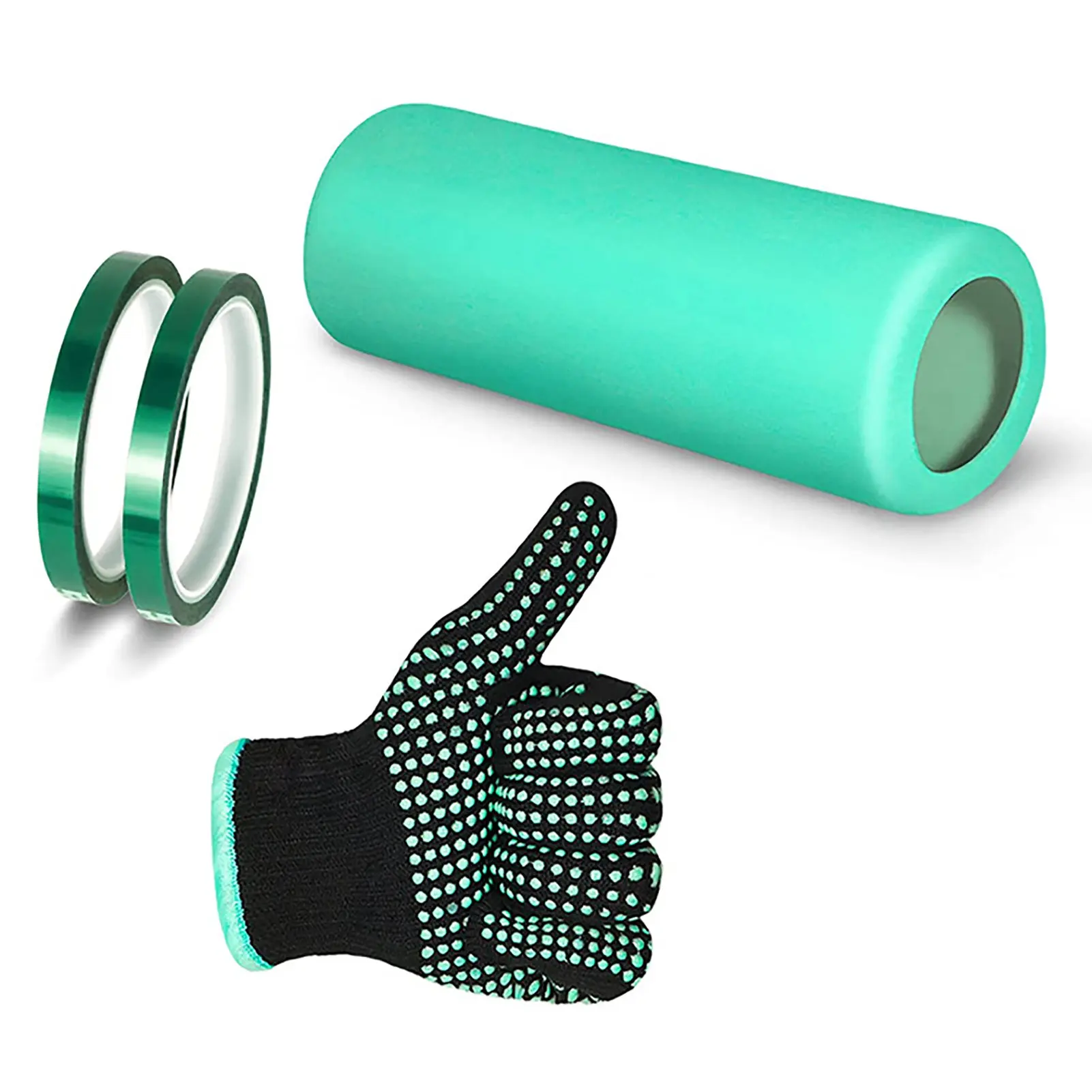 

Sublimation Tumbler Seamless Silicone Wrap Band Sleeve Kit For Skinny Straight Blanks Cup With Heat-Resistant Gloves Tape