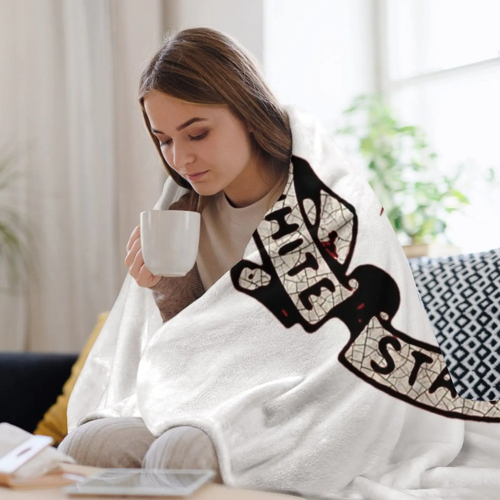 Футболка White Star Line одеяло с белой звездной линией фланелевые одеяла для малышей