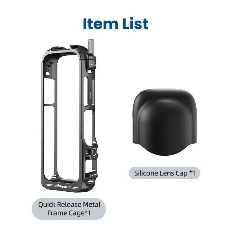 Быстросъемное крепление двухзубчатая металлическая рамка для Insta360 X4