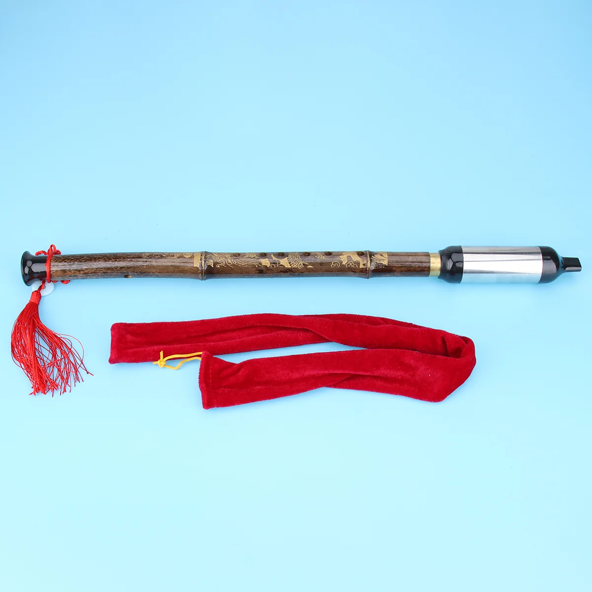 

Chinese Flute Bamboo Flute G Key Bau Purple Bamboo Dizi Handmade Flute Wooden Chinese Musical Instrument Dizi 6 Holes G Key