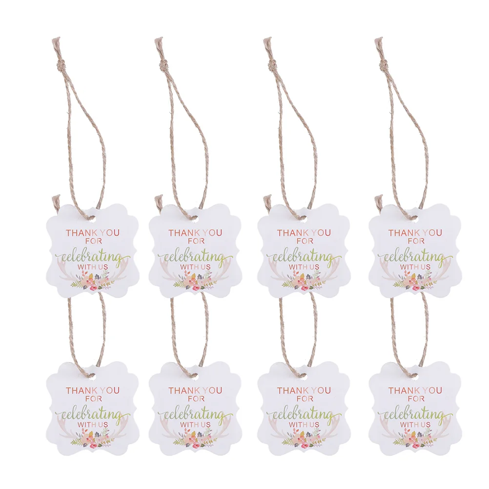 

Tag Tags You Thank Gift Paper Decorative Hangtag Favors Shower Personalized Wedding Birthday Attached Baby Girl Blue Baptism