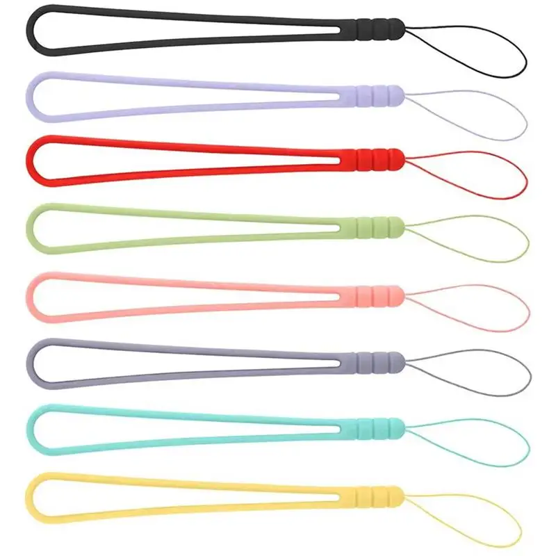 

Hanging Lanyard Cellphone Lanyards Chain Strap Chains Wrist Rope Silicone Mobile Lost Anti Type Ropes Chic Key Short Universal